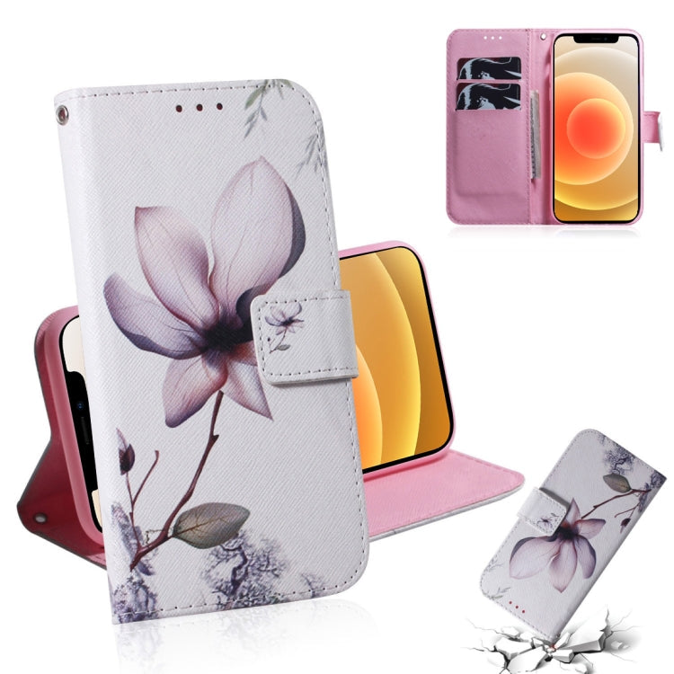 Coloured Drawing Horizontal Flip Leather Case, with Holder & Card Slots & Wallet, For iPhone 12 mini, For iPhone 12 / 12 Pro