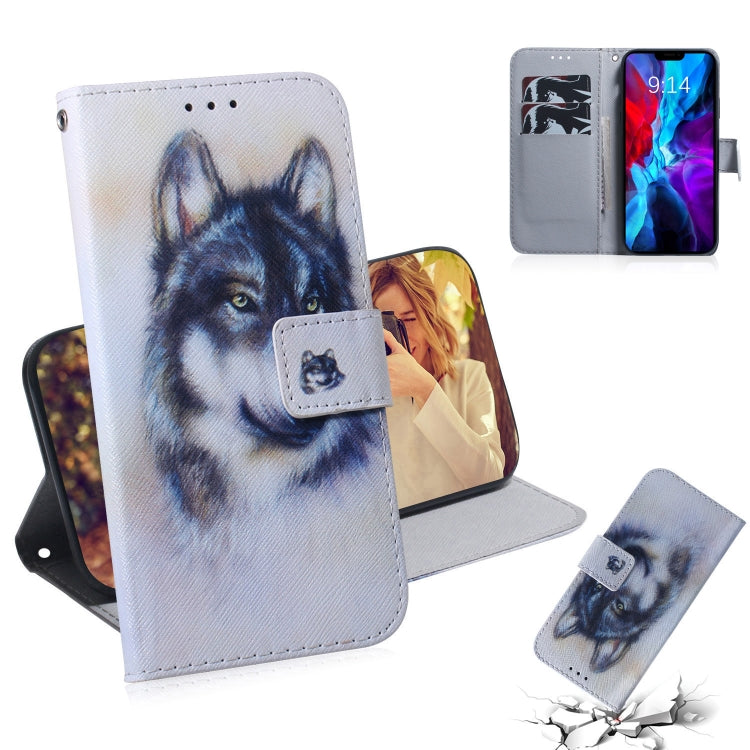 Coloured Drawing Horizontal Flip Leather Case, with Holder & Card Slots & Wallet, For iPhone 12 mini, For iPhone 12 / 12 Pro