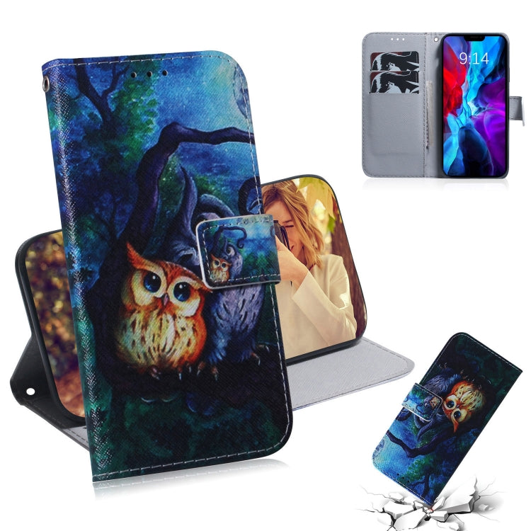 Coloured Drawing Horizontal Flip Leather Case, with Holder & Card Slots & Wallet, For iPhone 12 mini, For iPhone 12 / 12 Pro