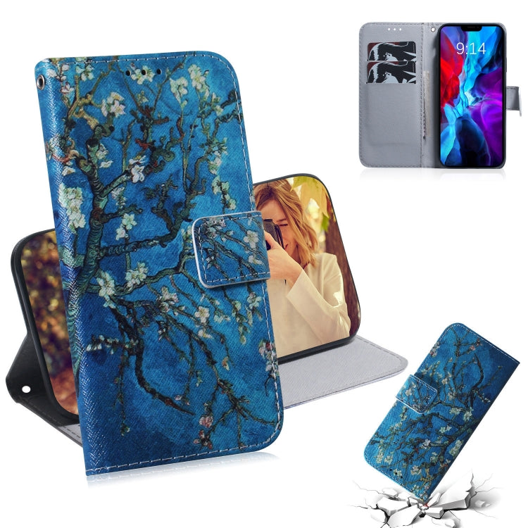 Coloured Drawing Horizontal Flip Leather Case, with Holder & Card Slots & Wallet, For iPhone 12 mini, For iPhone 12 / 12 Pro