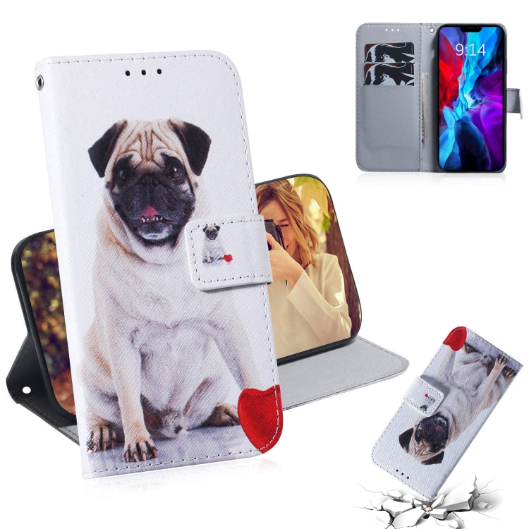 Coloured Drawing Horizontal Flip Leather Case, with Holder & Card Slots & Wallet, For iPhone 12 mini, For iPhone 12 / 12 Pro