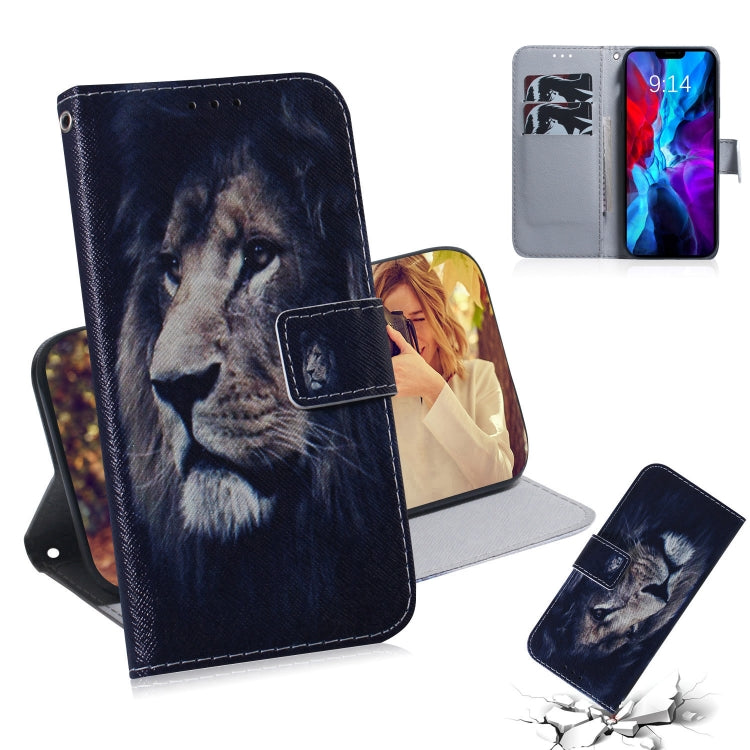 Coloured Drawing Horizontal Flip Leather Case, with Holder & Card Slots & Wallet, For iPhone 12 mini, For iPhone 12 / 12 Pro