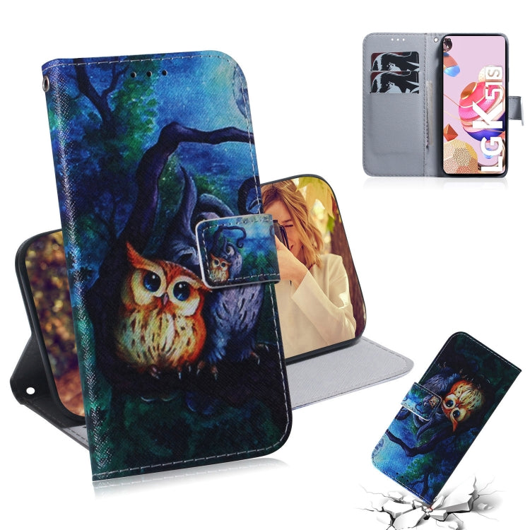 Coloured Drawing Horizontal Flip Leather Case, with Holder & Card Slots & Wallet, For iPhone 12 Pro Max, For LG K41S