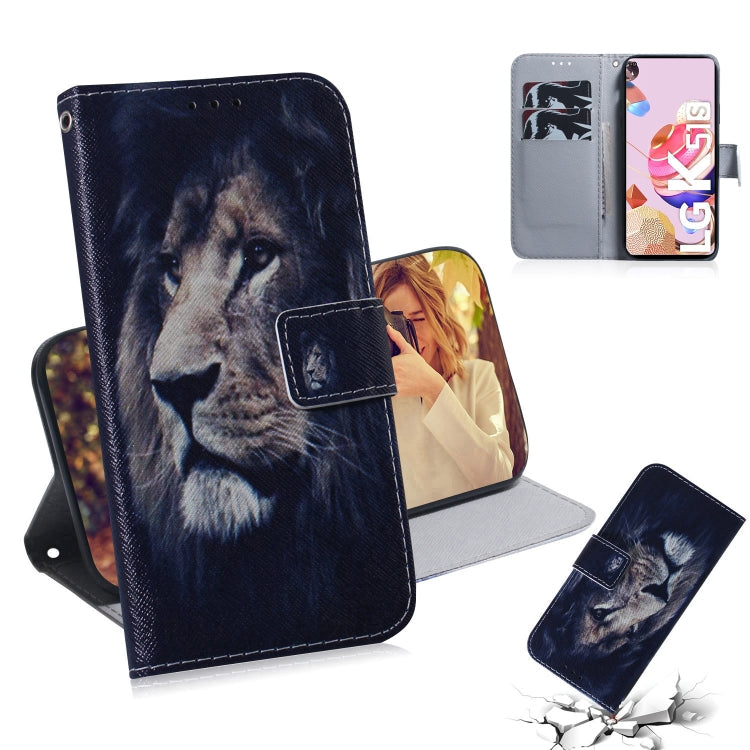 Coloured Drawing Horizontal Flip Leather Case, with Holder & Card Slots & Wallet, For iPhone 12 Pro Max, For LG K41S