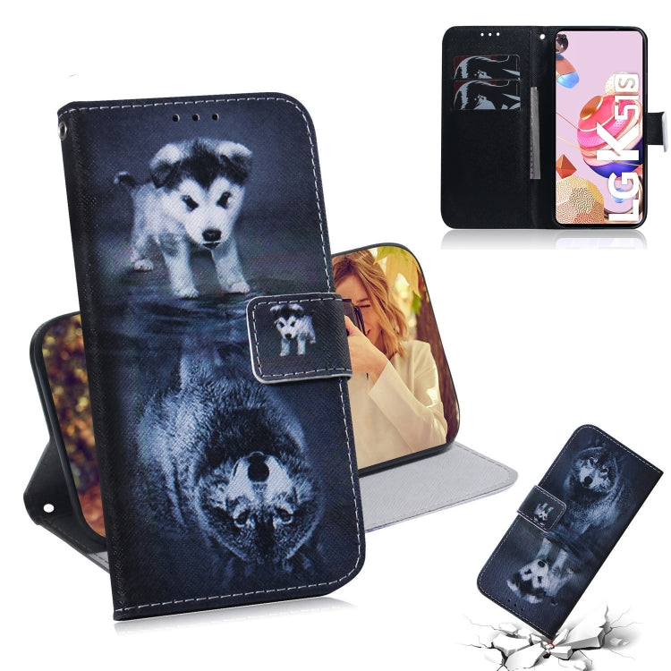 Coloured Drawing Horizontal Flip Leather Case, with Holder & Card Slots & Wallet, For iPhone 12 Pro Max, For LG K41S