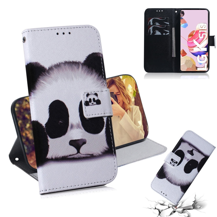 Coloured Drawing Horizontal Flip Leather Case, with Holder & Card Slots & Wallet, For LG K51S, For LG K61