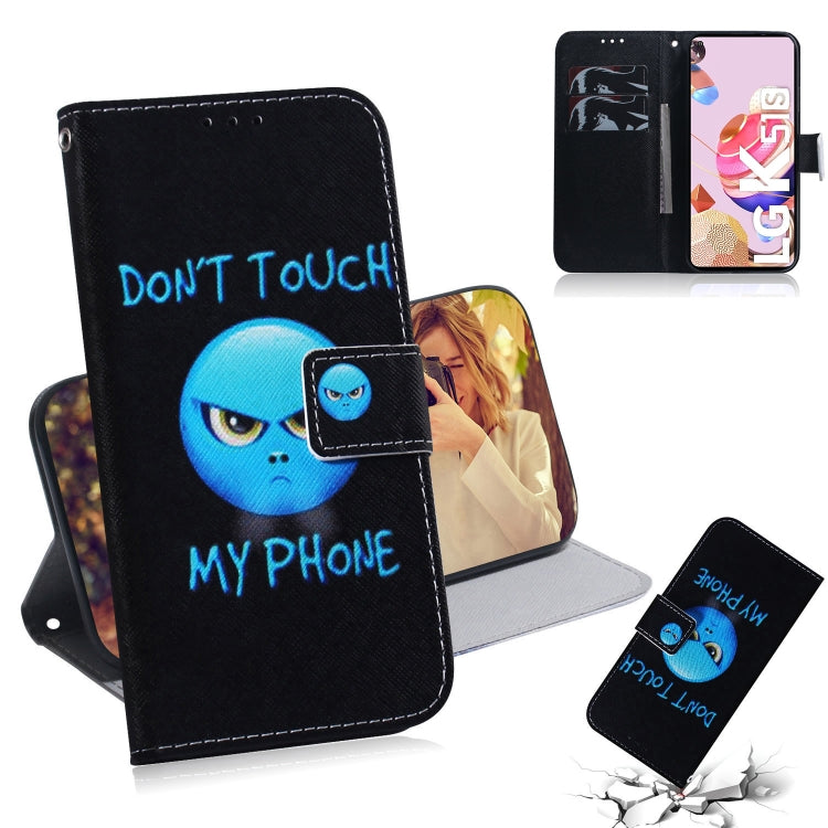 Coloured Drawing Horizontal Flip Leather Case, with Holder & Card Slots & Wallet, For LG K51S, For LG K61