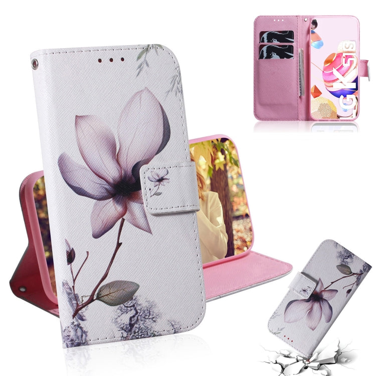 Coloured Drawing Horizontal Flip Leather Case, with Holder & Card Slots & Wallet, For LG K51S, For LG K61