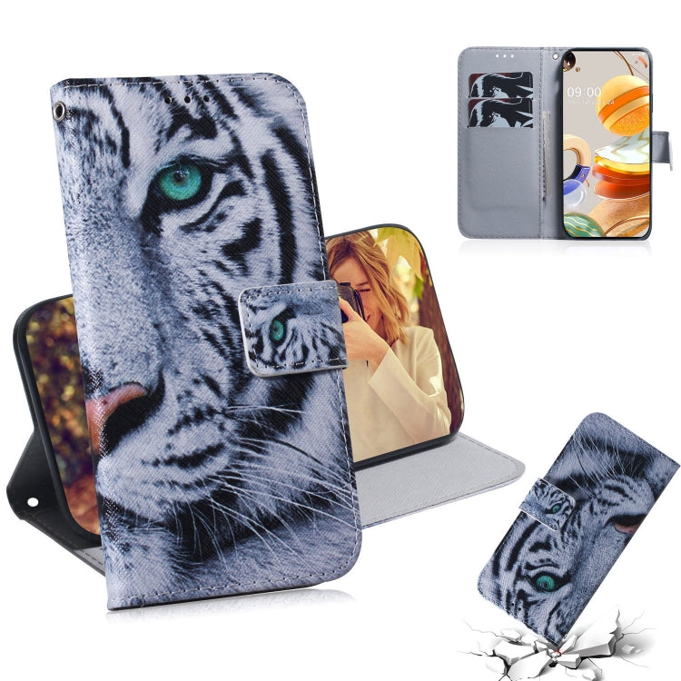 Coloured Drawing Horizontal Flip Leather Case, with Holder & Card Slots & Wallet, For LG K51S, For LG K61