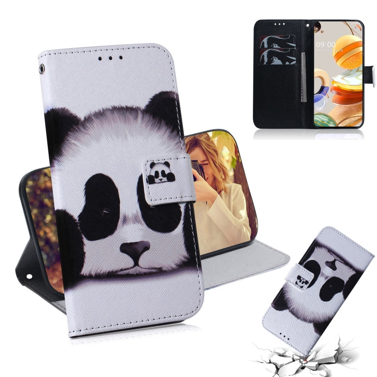 Coloured Drawing Horizontal Flip Leather Case, with Holder & Card Slots & Wallet, For LG K51S, For LG K61