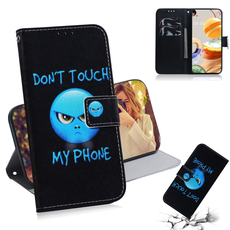 Coloured Drawing Horizontal Flip Leather Case, with Holder & Card Slots & Wallet, For LG K51S, For LG K61