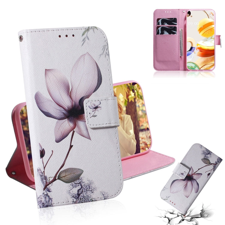Coloured Drawing Horizontal Flip Leather Case, with Holder & Card Slots & Wallet, For LG K51S, For LG K61