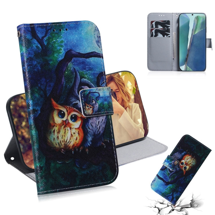Coloured Drawing Horizontal Flip Leather Case, with Holder & Card Slots & Wallet, For Samsung Galaxy Note 20, For Samsung Galaxy Note 20 Ultra
