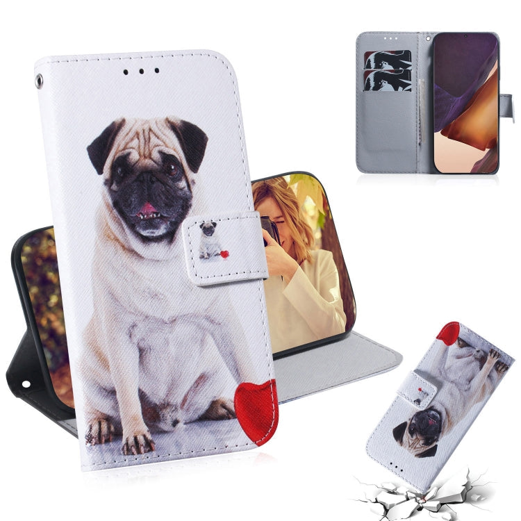 Coloured Drawing Horizontal Flip Leather Case, with Holder & Card Slots & Wallet, For Samsung Galaxy Note 20, For Samsung Galaxy Note 20 Ultra
