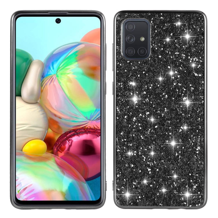Glitter Powder Shockproof TPU Protective Case, For iPhone 12 / 12 Pro, For iPhone 12 mini, For iPhone 12 Pro Max, For Samsung Galaxy A71 5G