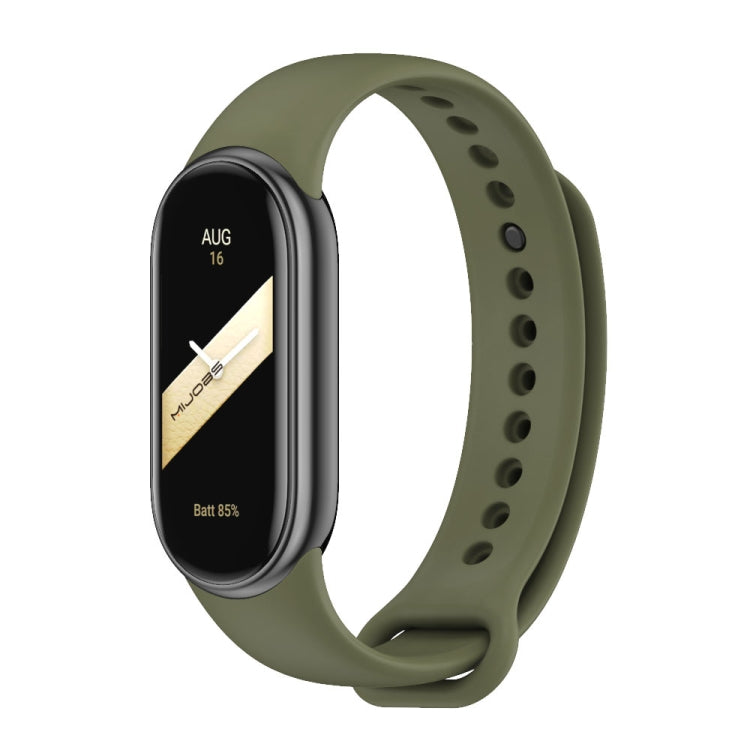 MIJOBS Metal Buckle Solid Color Silicone Watch Band, For Xiaomi Smart Band 9 / 8