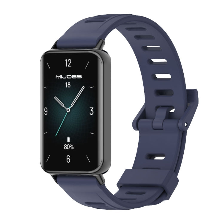 MIJOBS Flat Hole Breathable TPU Watch Band, For Honor Band 10 / 9
