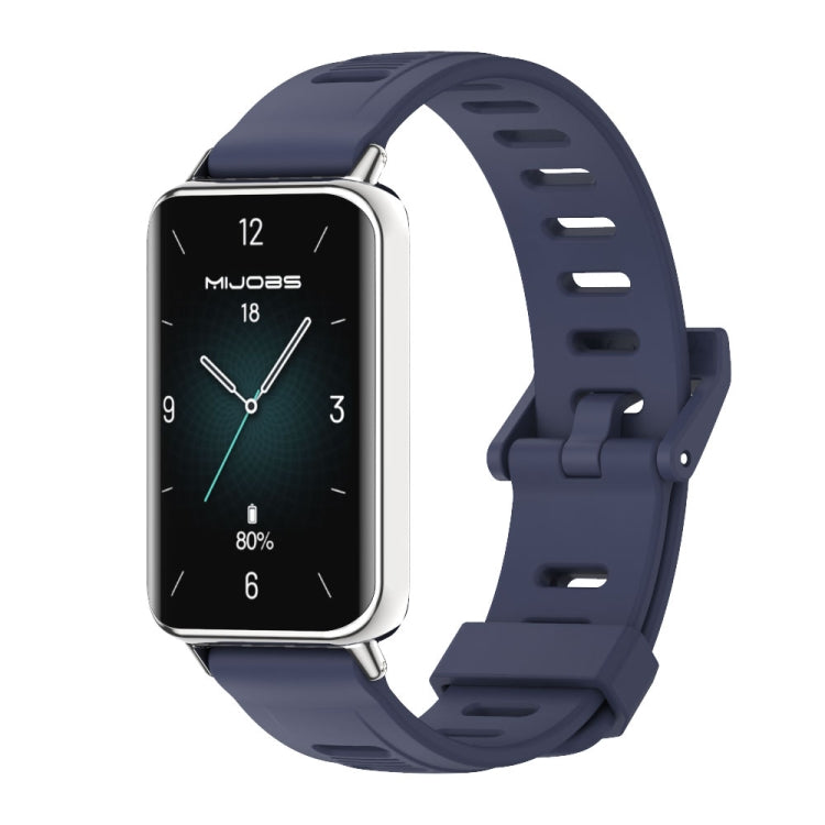 MIJOBS Flat Hole Breathable TPU Watch Band, For Honor Band 10 / 9