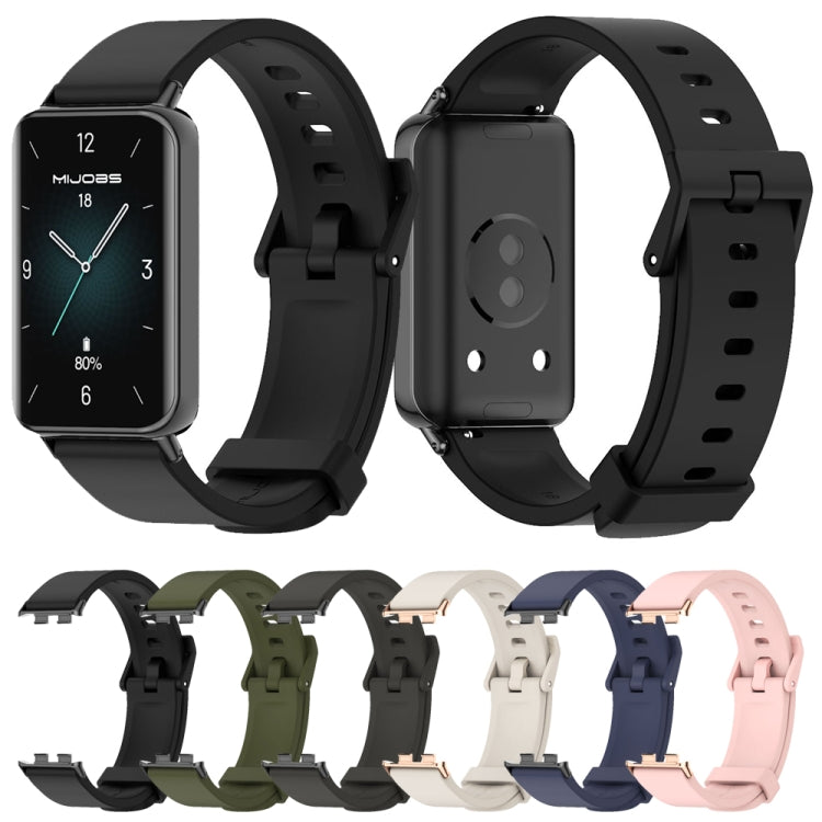 MIJOBS Solid Color Silicone Watch Band, For Honor Band 10 / 9