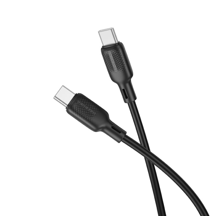 BOROFONE BX113 60W USB-C / Type-C to Type-C Silicone Charging Data Cable, 2m Type-C to Type-C