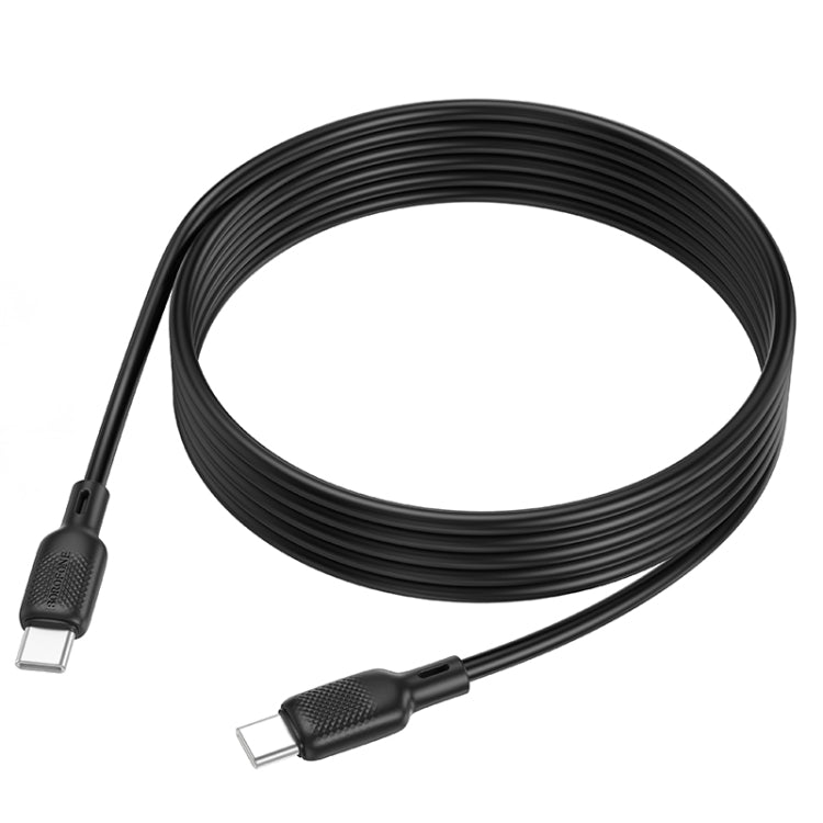 BOROFONE BX113 60W USB-C / Type-C to Type-C Silicone Charging Data Cable, 2m Type-C to Type-C