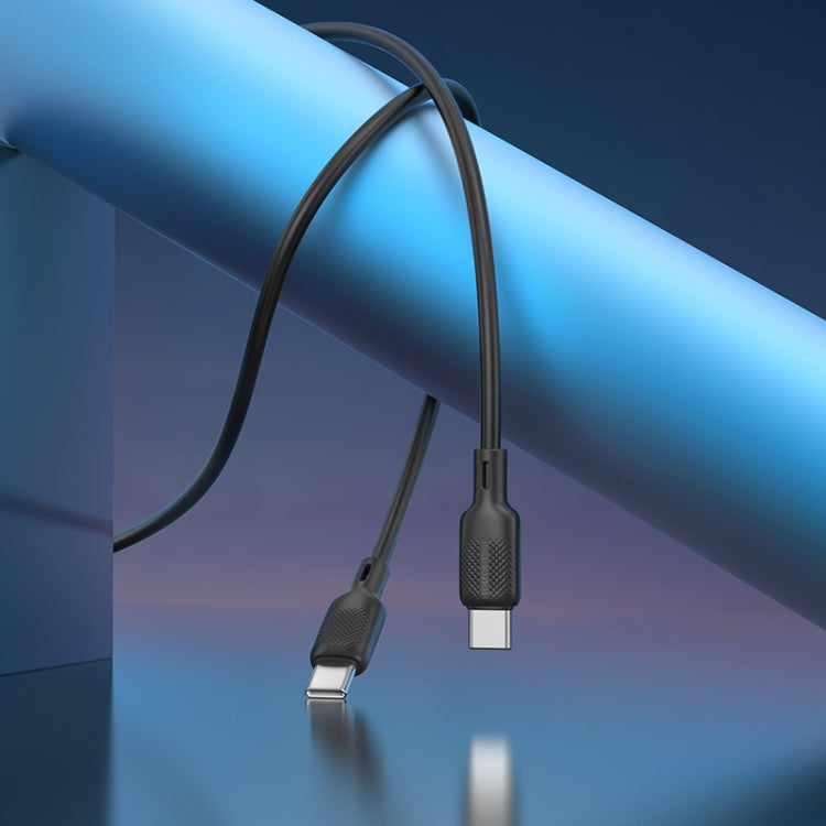 BOROFONE BX113 60W USB-C / Type-C to Type-C Silicone Charging Data Cable, 2m Type-C to Type-C