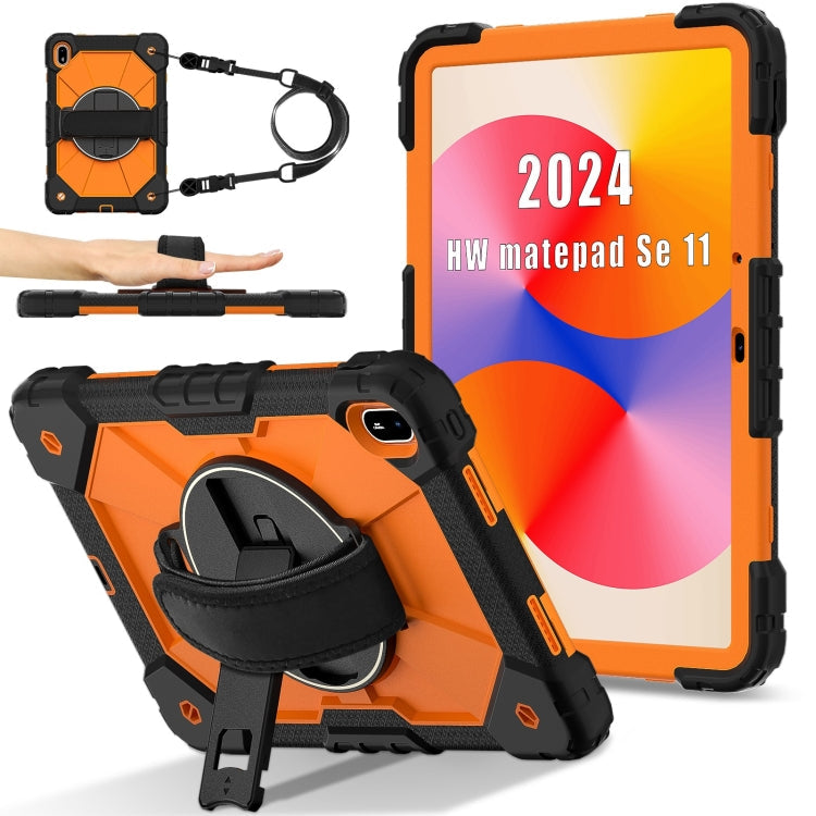 Contrast Color Robot Silicone Hybrid PC Tablet Case, For Huawei MatePad Air 12 2024, For Huawei MatePad SE 11 2024