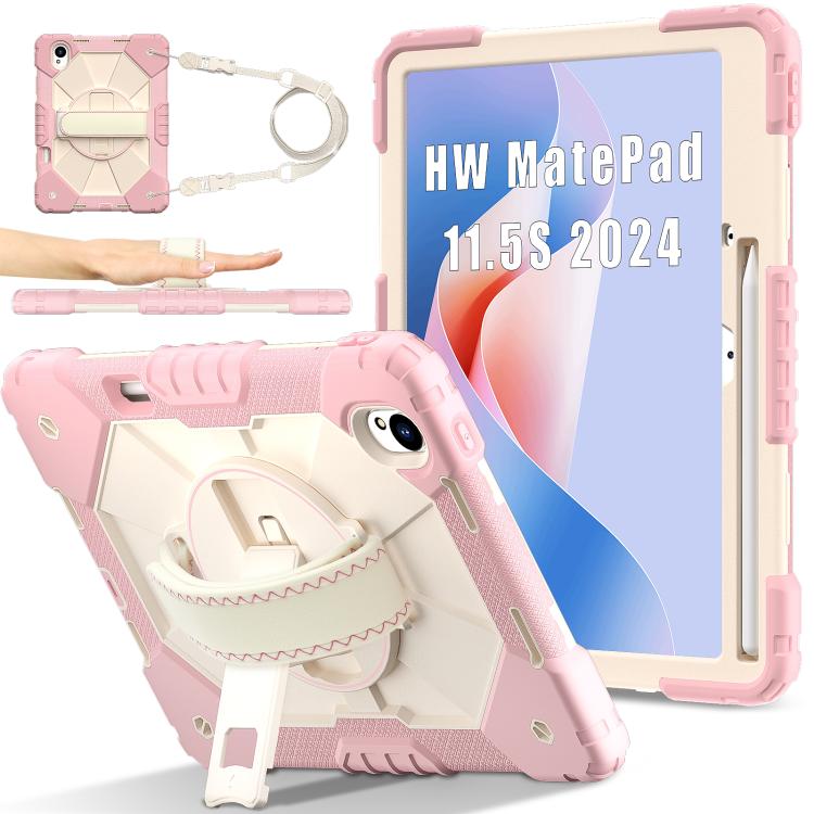 Contrast Color Robot Silicone Hybrid PC Tablet Case, For Huawei MatePad 11.5 S
