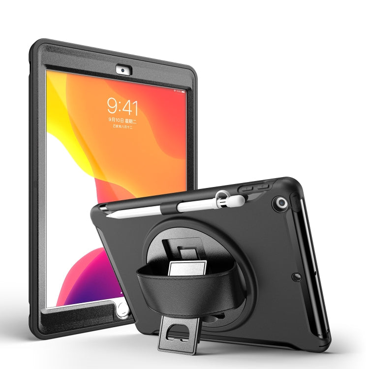 360 Degree Rotation PC+TPU Protective Cover with Holder & Hand Strap & Pen Slot, For Samsung Galaxy Tab S6 Lite, For iPad Pro 12.9 inch (2020), For iPad 10.2