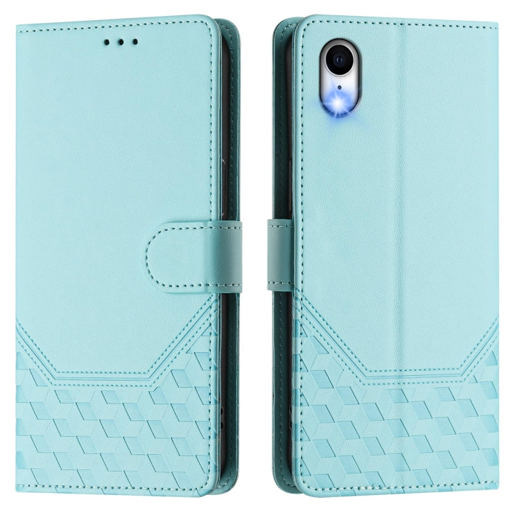 Honeycomb Embossing RFID Leather Phone Case, For iPhone XR, For iPhone XS Max, For iPhone 8 Plus / 7 Plus