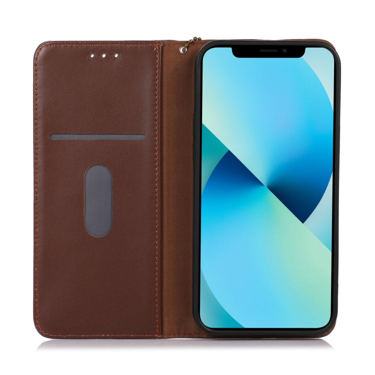 KHAZNEH Nappa Top Layer Cowhide Leather Phone Case, For Redmi Note 14 5G, For Redmi Note 14 Pro 5G, For Redmi 14C 4G