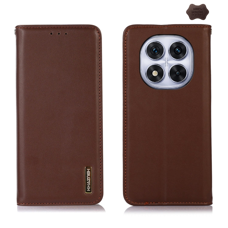 KHAZNEH Nappa Top Layer Cowhide Leather Phone Case, For Redmi Note 14 5G, For Redmi Note 14 Pro 5G, For Redmi 14C 4G
