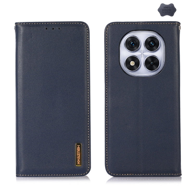 KHAZNEH Nappa Top Layer Cowhide Leather Phone Case, For Redmi Note 14 5G, For Redmi Note 14 Pro 5G, For Redmi 14C 4G