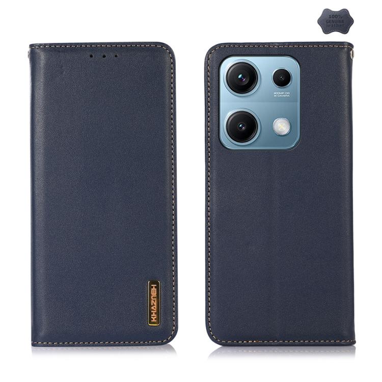 KHAZNEH Nappa Top Layer Cowhide Leather Phone Case, For Redmi Note 15 Pro 4G Global 163.2mm, For Redmi K90/Poco F8 Pro, For Redmi Note 15 Pro 5G Global 163.6mm, For Redmi 13X, For Redmi Note 14S 4G, For Redmi Turbo 4 Pro
