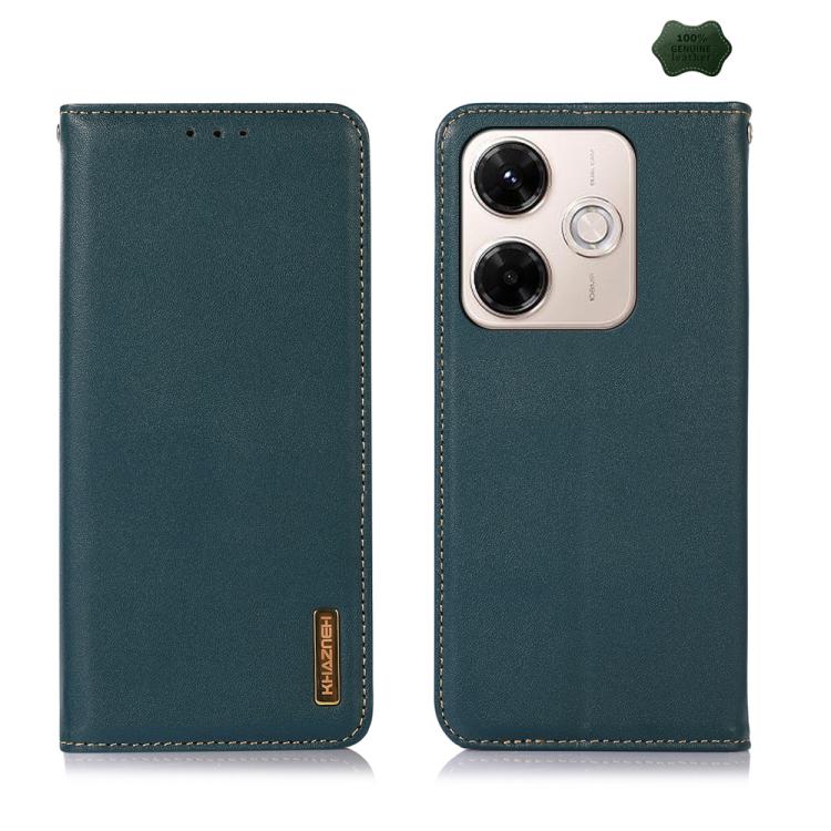 KHAZNEH Nappa Top Layer Cowhide Leather Phone Case, For Redmi Note 15 Pro 4G Global 163.2mm, For Redmi K90/Poco F8 Pro, For Redmi Note 15 Pro 5G Global 163.6mm, For Redmi 13X, For Redmi Note 14S 4G, For Redmi Turbo 4 Pro