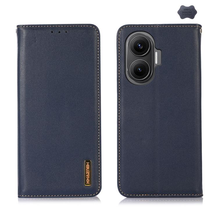 KHAZNEH Nappa Top Layer Cowhide Leather Phone Case, For Redmi Note 15 Pro 4G Global 163.2mm, For Redmi K90/Poco F8 Pro, For Redmi Note 15 Pro 5G Global 163.6mm, For Redmi 13X, For Redmi Note 14S 4G, For Redmi Turbo 4 Pro
