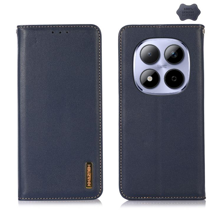 KHAZNEH Nappa Top Layer Cowhide Leather Phone Case, For Redmi Note 15 Pro 4G Global 163.2mm, For Redmi K90/Poco F8 Pro, For Redmi Note 15 Pro 5G Global 163.6mm, For Redmi 13X, For Redmi Note 14S 4G, For Redmi Turbo 4 Pro