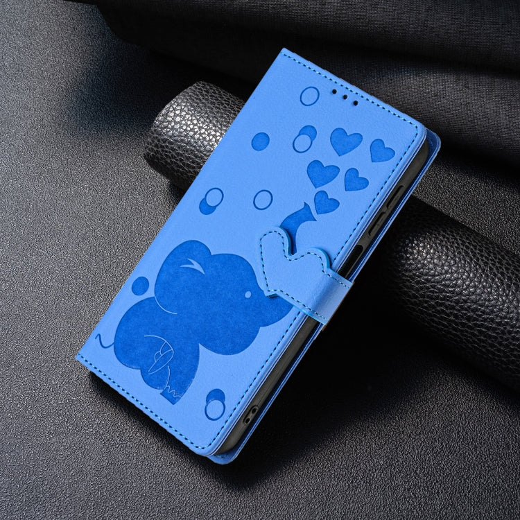 Cartoon Elephant Embossed Leather Phone Case, For iPhone 13 mini / 12 mini, For iPhone 12 / 12 Pro, For iPhone 12 Pro Max, For iPhone 11 Pro Max