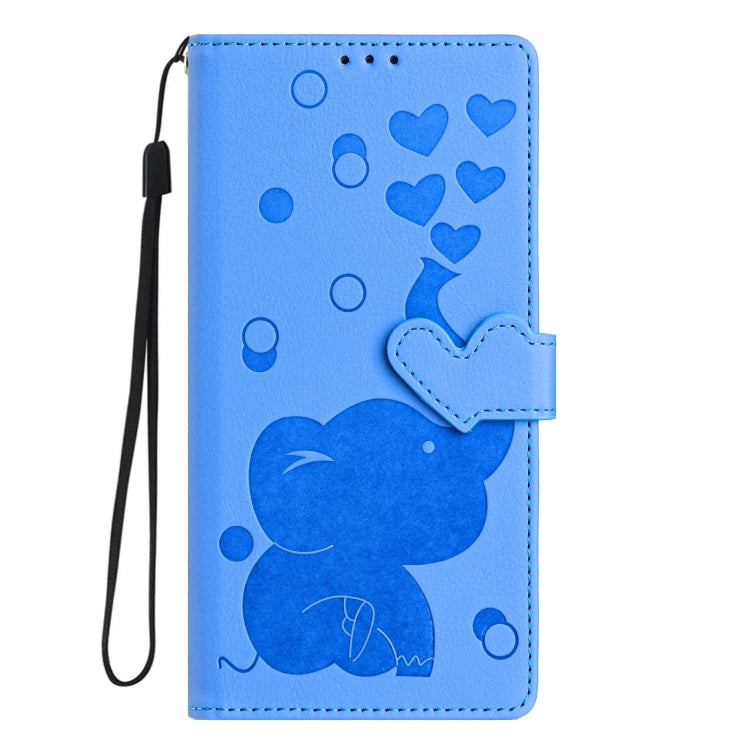 Cartoon Elephant Embossed Leather Phone Case, For iPhone 13 mini / 12 mini, For iPhone 12 / 12 Pro, For iPhone 12 Pro Max, For iPhone 11 Pro Max
