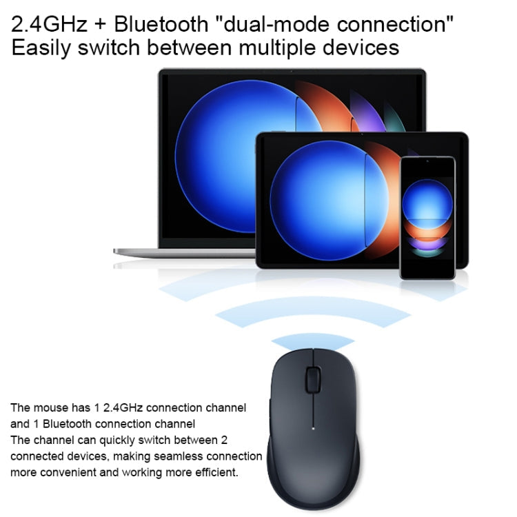 Original Xiaomi XMSMSB01YM 1200DPI Bluetooth Dual Mode Wireless Mouse 2, XMSMSB01YM