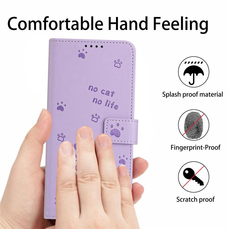 Embossed Kitten Phone Leather Case with Lanyard, For Motorola Edge 5G 2026, For Motorola Moto G37 / G37 Power / G47, For Motorola Edge 70 Pro 5G, For Motorola Moto G17 / G17 Power 4G