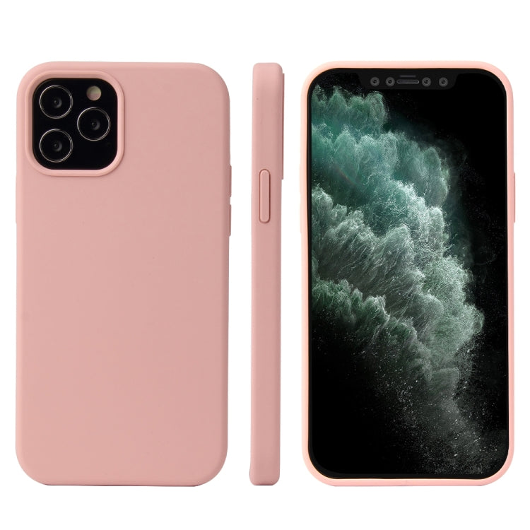 Solid Color Liquid Silicone Shockproof Protective Case, For iPhone 12 mini