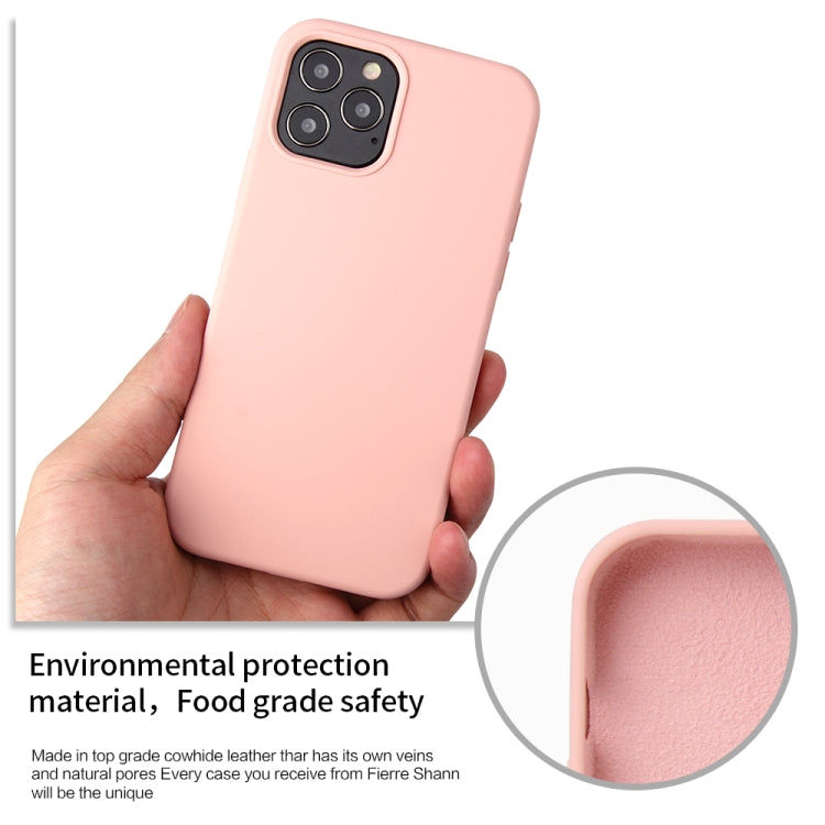 Solid Color Liquid Silicone Shockproof Protective Case, For iPhone 12 / 12 Pro