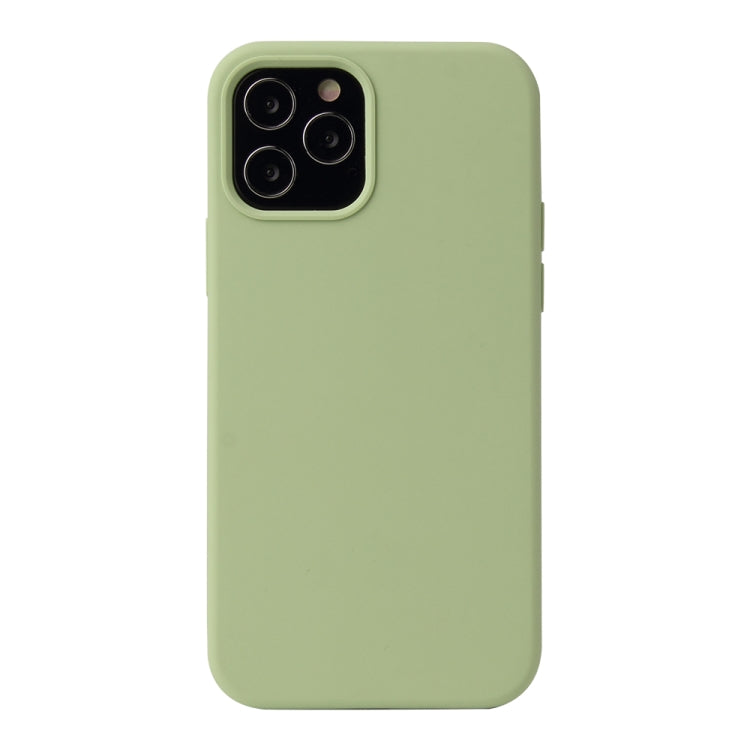 Solid Color Liquid Silicone Shockproof Protective Case, For iPhone 12 / 12 Pro