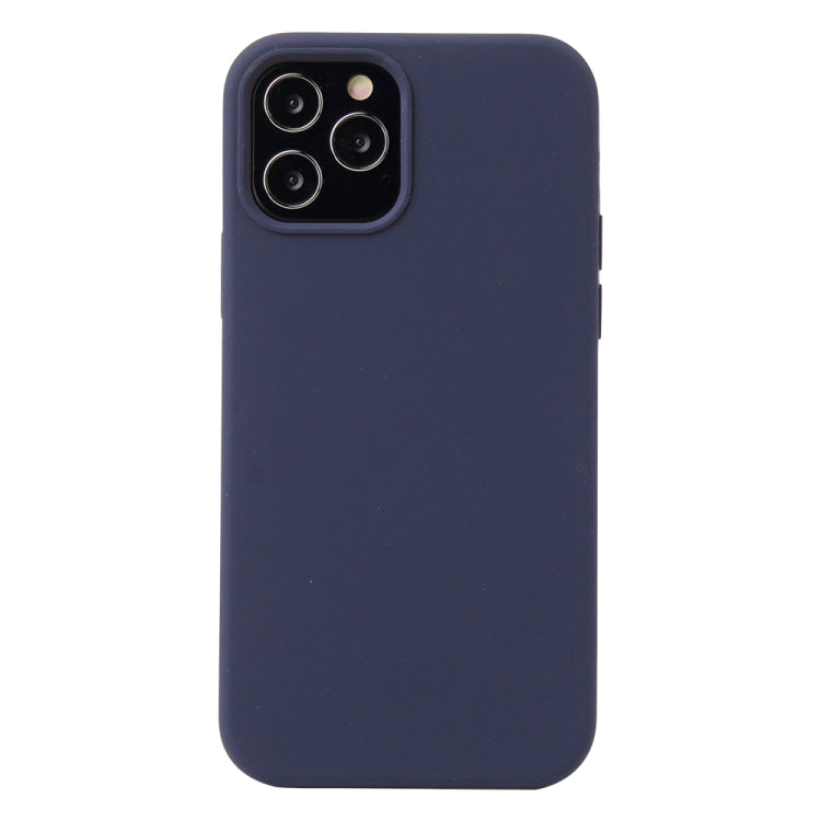 Solid Color Liquid Silicone Shockproof Protective Case, For iPhone 12 / 12 Pro
