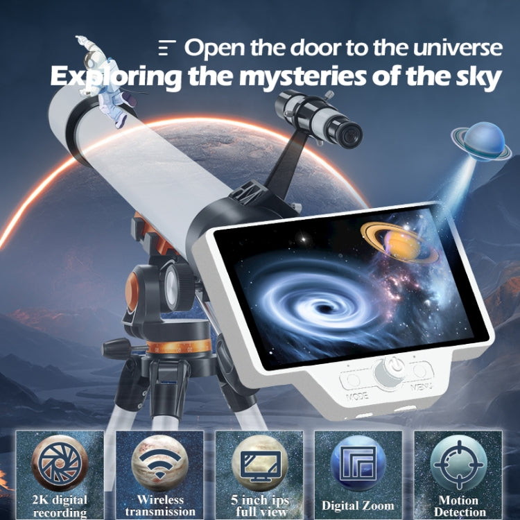 S1 5 inch 2K IPS Screen Astronomical Telescope Digital Electronic Eyepiece, S1