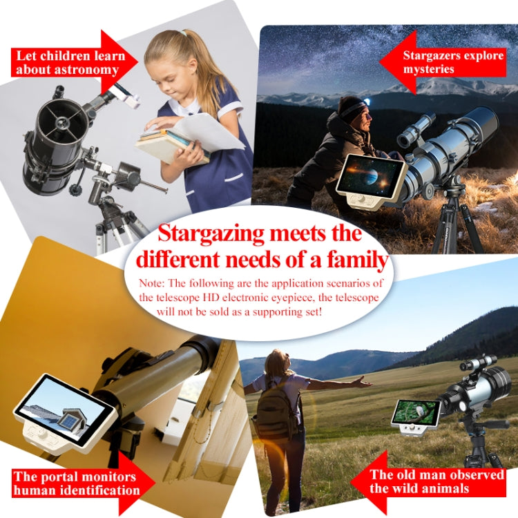 S1 5 inch 2K IPS Screen Astronomical Telescope Digital Electronic Eyepiece, S1