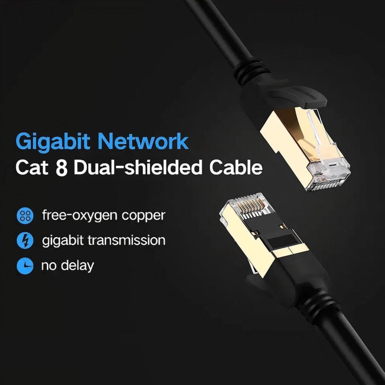 Gigabit Network Cat 8 Dual-shielded Cable, 1m, 2m, 3m, 5m, 8m, 10m, 20m, 30m