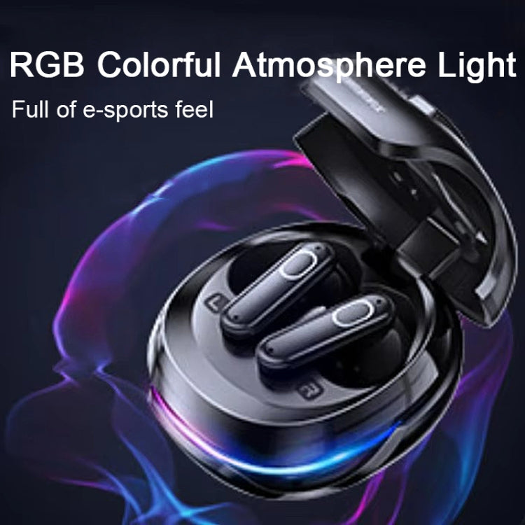 REMAX GameBuds G9 ANC Noise Reduction Gaming Wireless Bluetooth Earphones, Gamebuds G9  Black