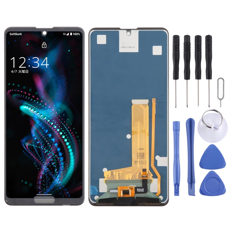 Original LCD Screen With Digitizer Full Assembly, For Sharp Aquos Sense3 Lite, For Sharp Aquos R5G, For Sharp Aquos Sense4 Lite, For Sharp Aquos Sense3 Basic, For Sharp Aquos Sense 3 Plus, For Sharp Aquos Sense4, For Sharp Aquos Sense5G                ...